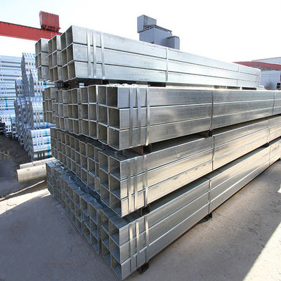 Good price Pipa persegi baja galvanis berlapis seng untuk industri Z100 Z120 Z150 Z200 10 * 2 * 6000mm on line
