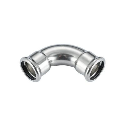 Good price 316L 304L 304 M Profil Stainless Steel Press Pipe Fittings 45 derajat siku DVGW W534 on line